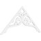 Ekena Millwork Pitch Bordeaux Architectural Grade PVC Gable Pediment, 72"W x 33"H x 1"P (11/12) GPP072X033X100BOR - alternate 1
